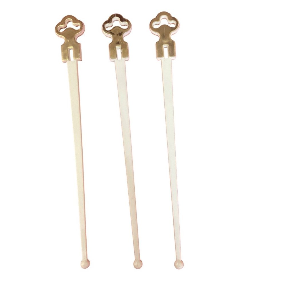 Skeleton Key Cocktail Vintage Swizzle Sticks lot of‎ 3